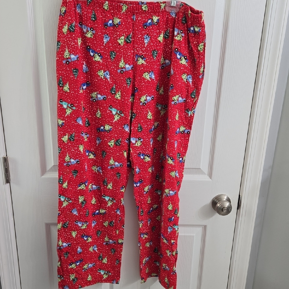 Avon Gray Pajama Set with Red Festive Truck - Picture 4 of 5
